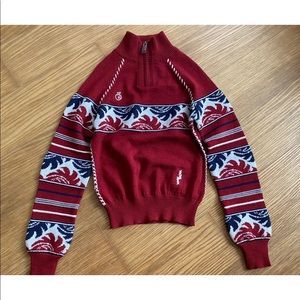 Bosco Boy Wool Red Sweater Cardigan Top Size 4